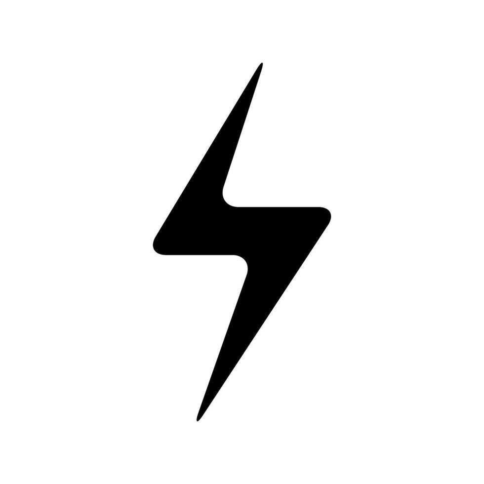 Blitz Symbol Vektor. Elektrizität Illustration unterzeichnen. Leistung Symbol. Wetter Logo. vektor