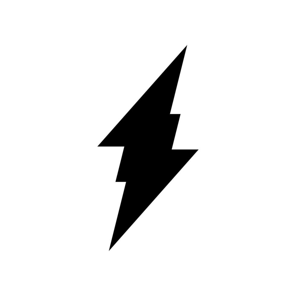 Blitz Symbol Vektor. Elektrizität Illustration unterzeichnen. Leistung Symbol. Wetter Logo. vektor