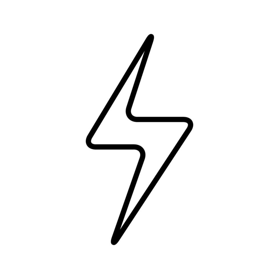 Blitz Symbol Vektor. Elektrizität Illustration unterzeichnen. Leistung Symbol. Wetter Logo. vektor