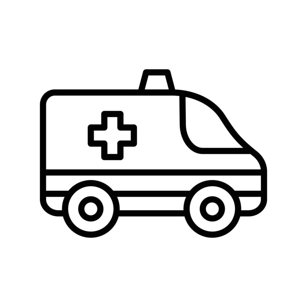 Krankenwagen Symbol Vektor Design Vorlage im Weiß Hintergrund