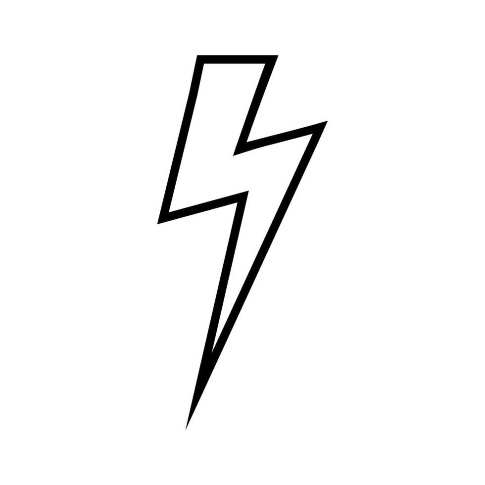 Blitz Symbol Vektor. Elektrizität Illustration unterzeichnen. Leistung Symbol. Wetter Logo. vektor