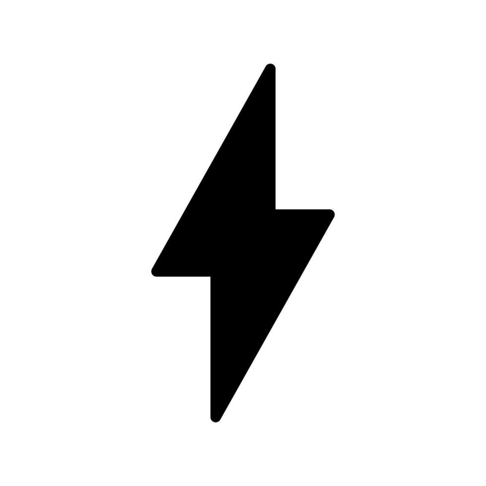 Blitz Symbol Vektor. Elektrizität Illustration unterzeichnen. Leistung Symbol. Wetter Logo. vektor