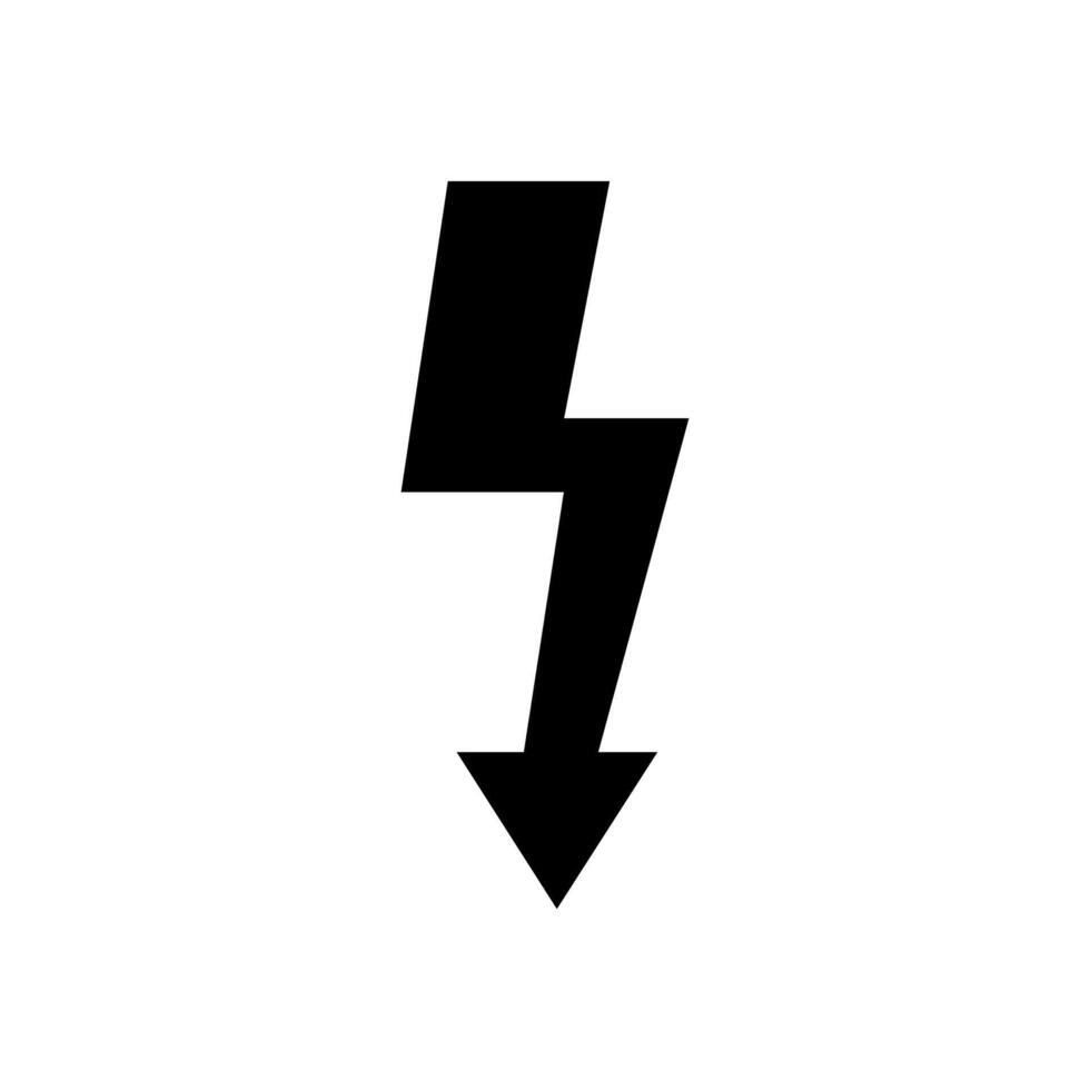 Blitz Symbol Vektor. Elektrizität Illustration unterzeichnen. Leistung Symbol. Wetter Logo. vektor