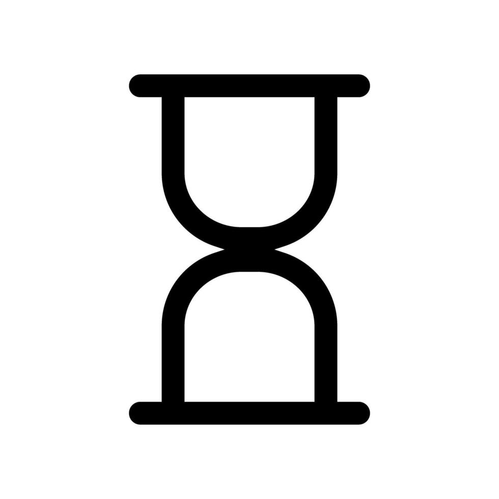 väntar vektor ikon. klocka illustration tecken. timglas symbol. timer logotyp.