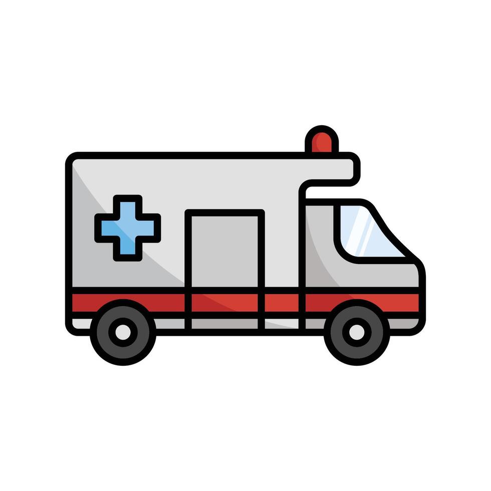 Krankenwagen Symbol Vektor Design Vorlage im Weiß Hintergrund
