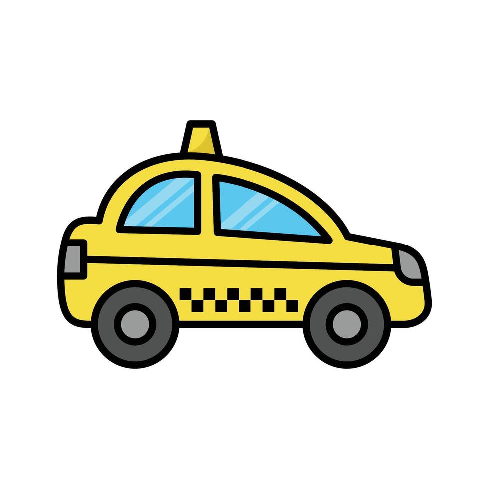 Taxi Symbol Vektor Design Vorlage im Weiß Hintergrund