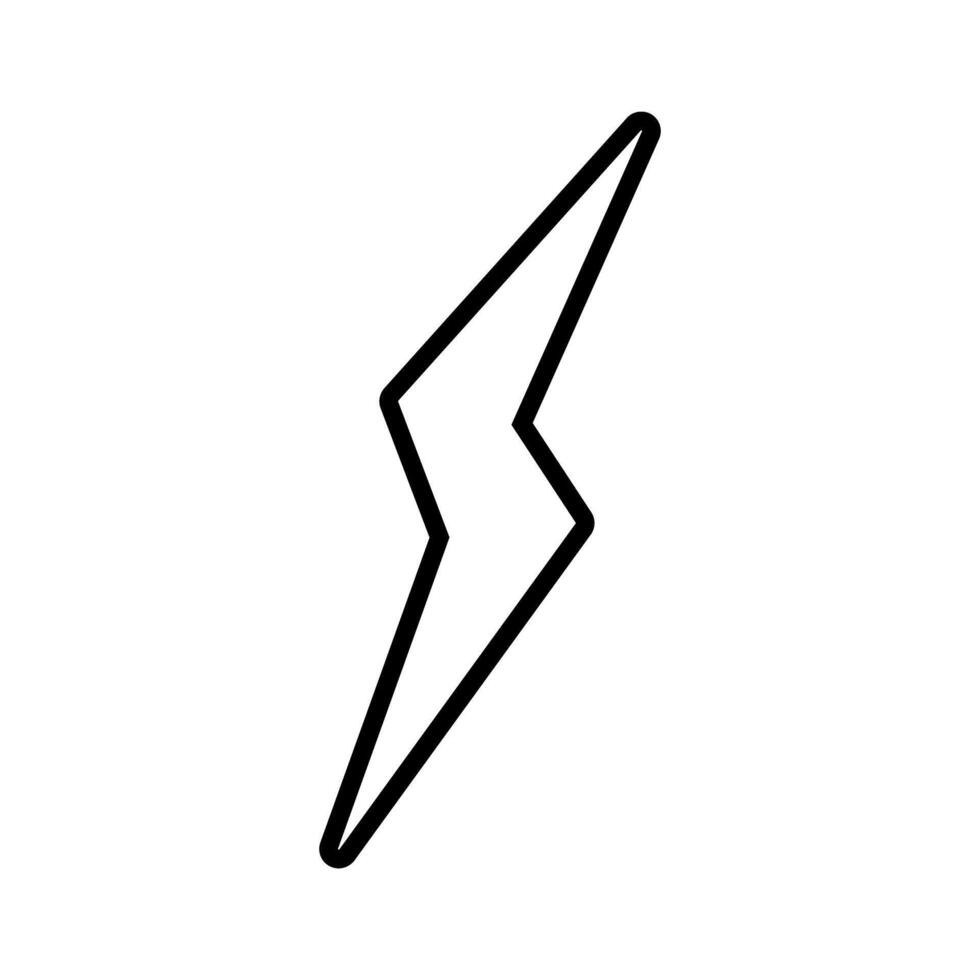 Blitz Symbol Vektor. Elektrizität Illustration unterzeichnen. Leistung Symbol. Wetter Logo. vektor