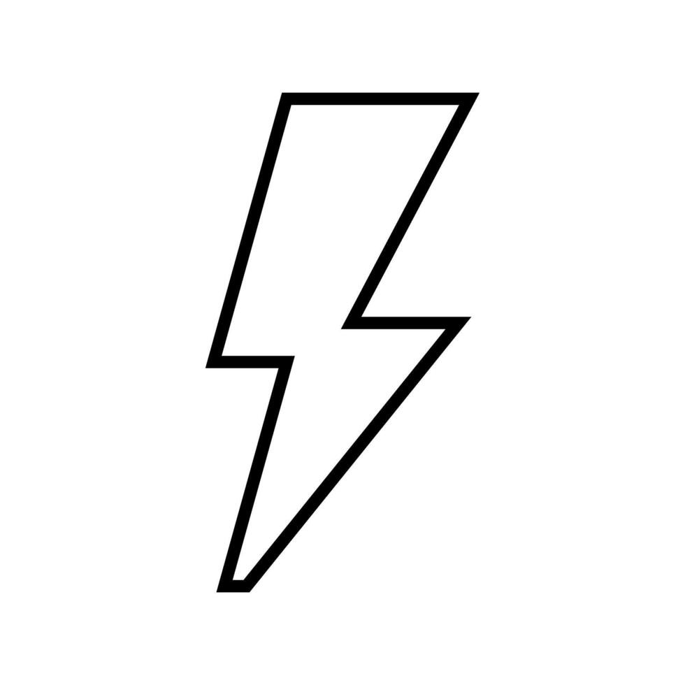 Blitz Symbol Vektor. Elektrizität Illustration unterzeichnen. Leistung Symbol. Wetter Logo. vektor