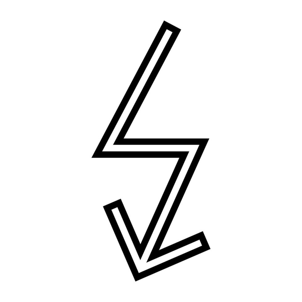 Blitz Symbol Vektor. Elektrizität Illustration unterzeichnen. Leistung Symbol. Wetter Logo. vektor