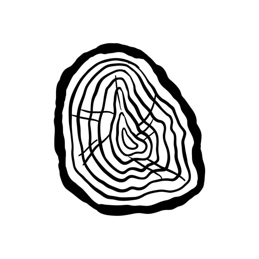 Holz Scheibe Symbol Vektor. Holz Ringe Illustration unterzeichnen. Baum Symbol. Sägewerk Logo. vektor