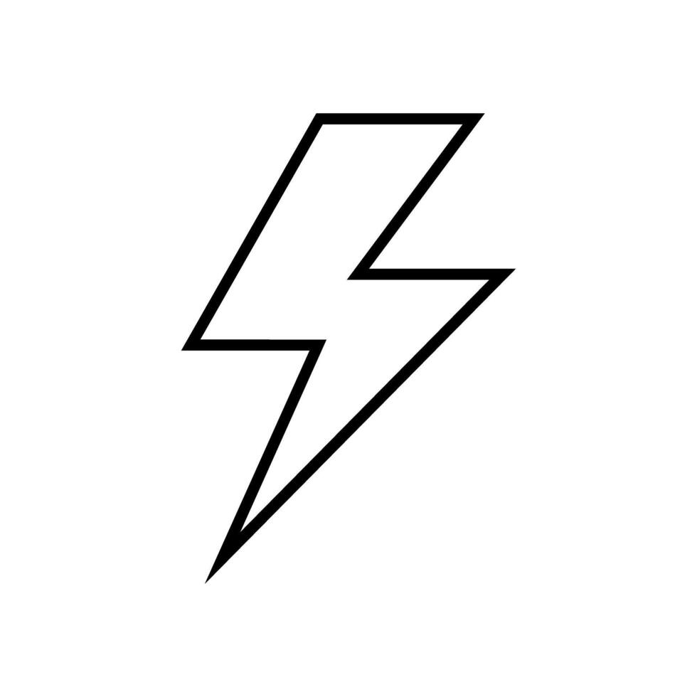 Blitz Symbol Vektor. Elektrizität Illustration unterzeichnen. Leistung Symbol. Wetter Logo. vektor