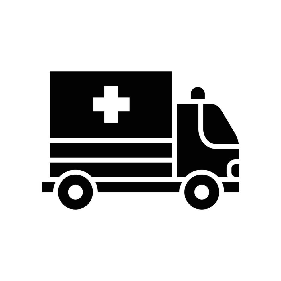 Krankenwagen Symbol Vektor Design Vorlage im Weiß Hintergrund