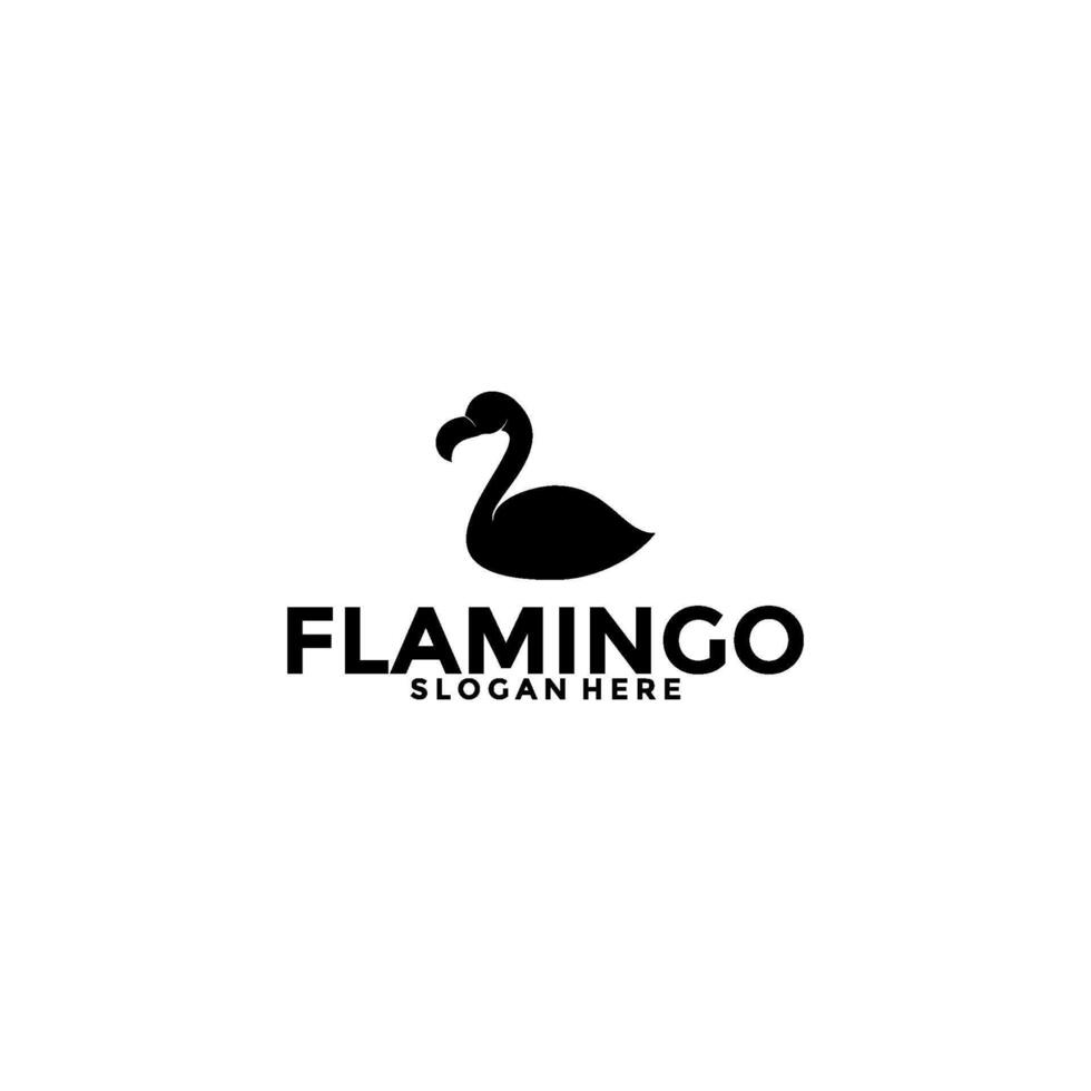 Flamingo Vogel Logo Konzept, elegant Flamingo Logo Vektor Vorlage