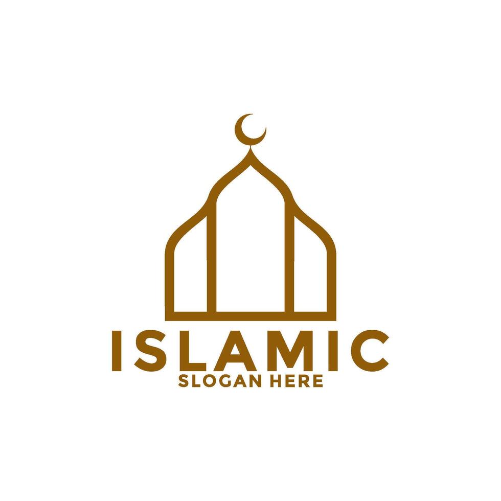 modern islamic lyx logotyp vektor mall, muslim logotyp ikon