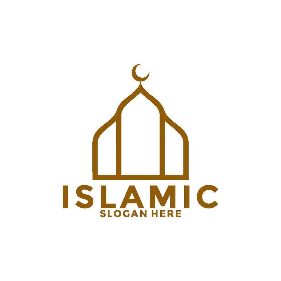 modern islamisch Luxus Logo Vektor Vorlage, Muslim Logo Symbol