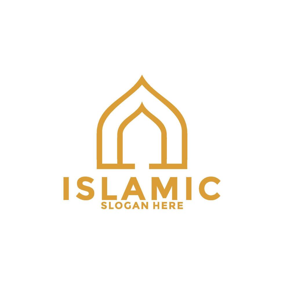 modern islamisch Luxus Logo Vektor Vorlage, Muslim Logo Symbol