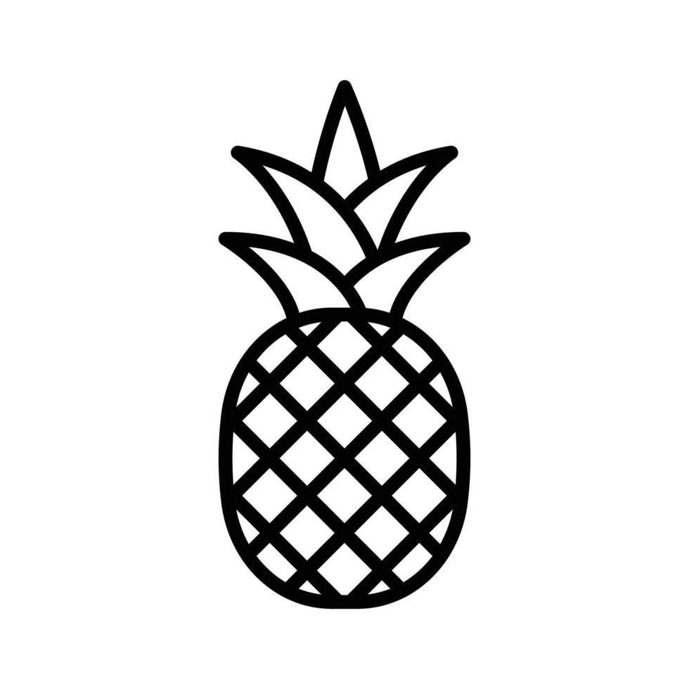 Ananas Symbol Vektor Design Vorlage im Weiß Hintergrund