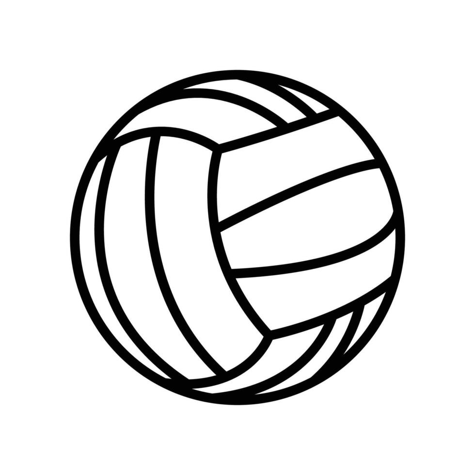 volley boll ikon vektor design mall i vit bakgrund