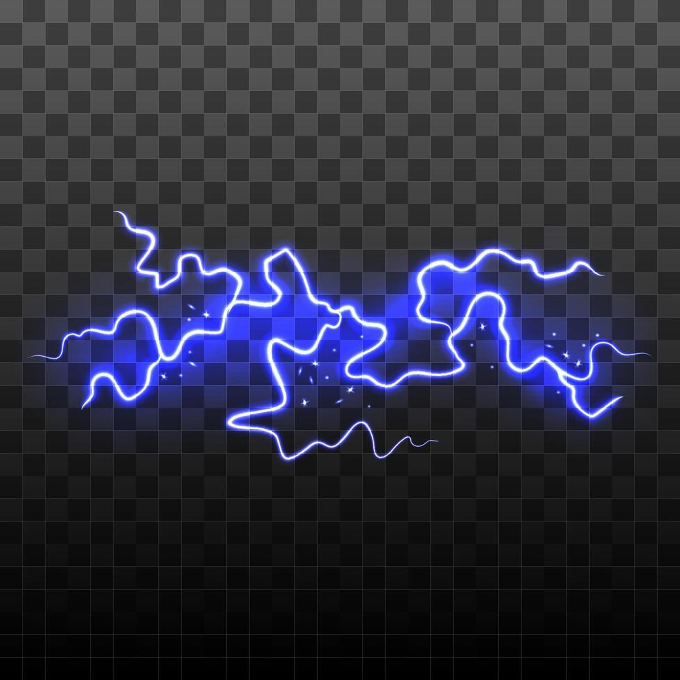 realistisk detaljerad 3d blixt- elektrisk blixt. vektor