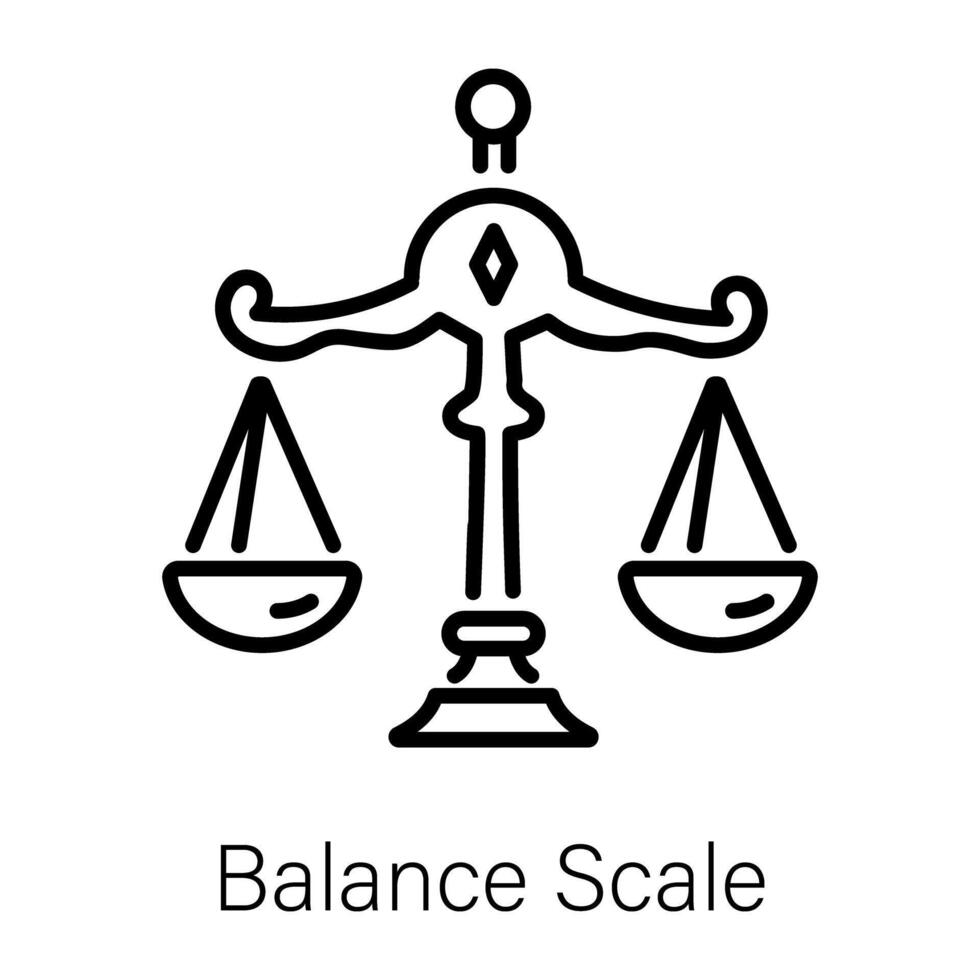 trendig balansvåg vektor