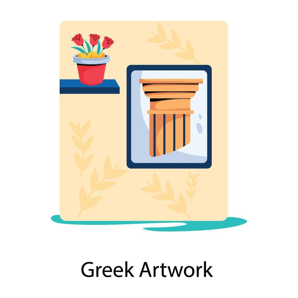 modisch griechisch Kunstwerk vektor