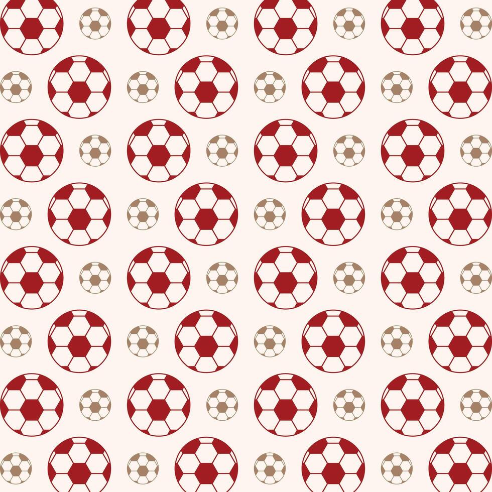 Fußball Fußball rot Symbol Valentinstag Stil modisch wiederholen Muster Vektor Illustration Hintergrund