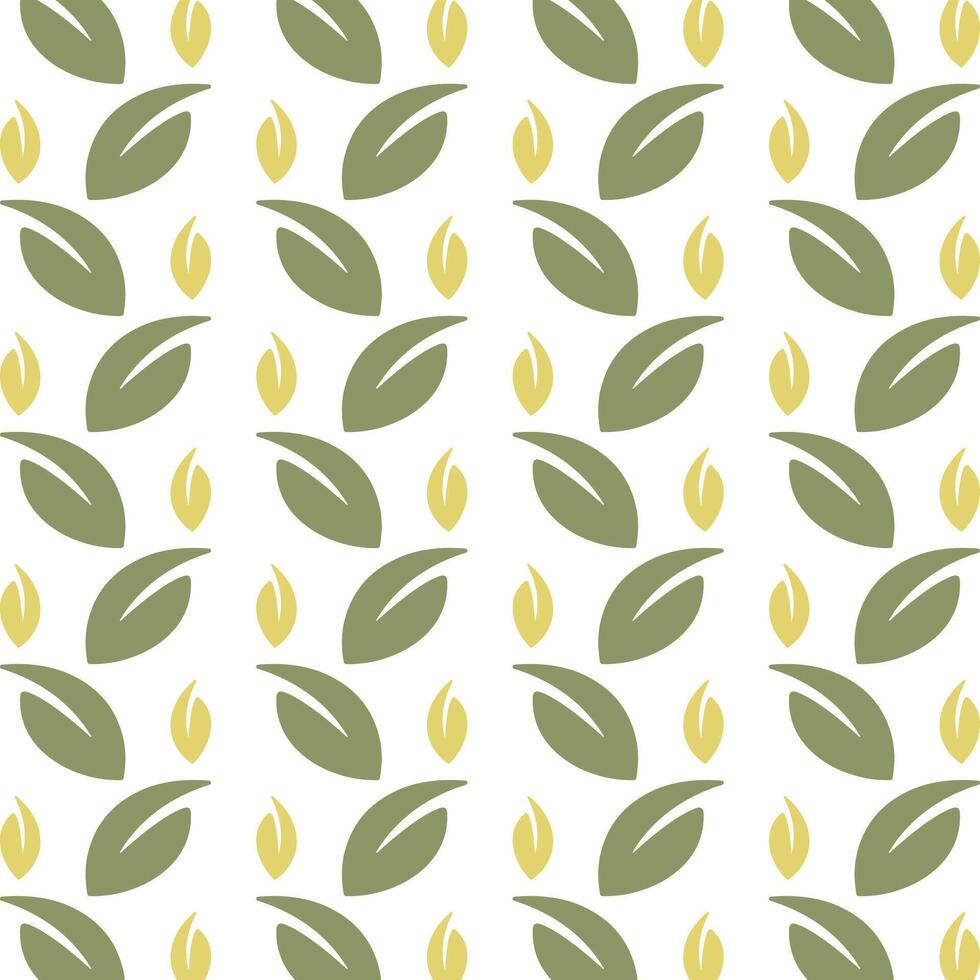 Blatt Symbol Grün wiederholen modisch Muster Illustration bunt Hintergrund vektor