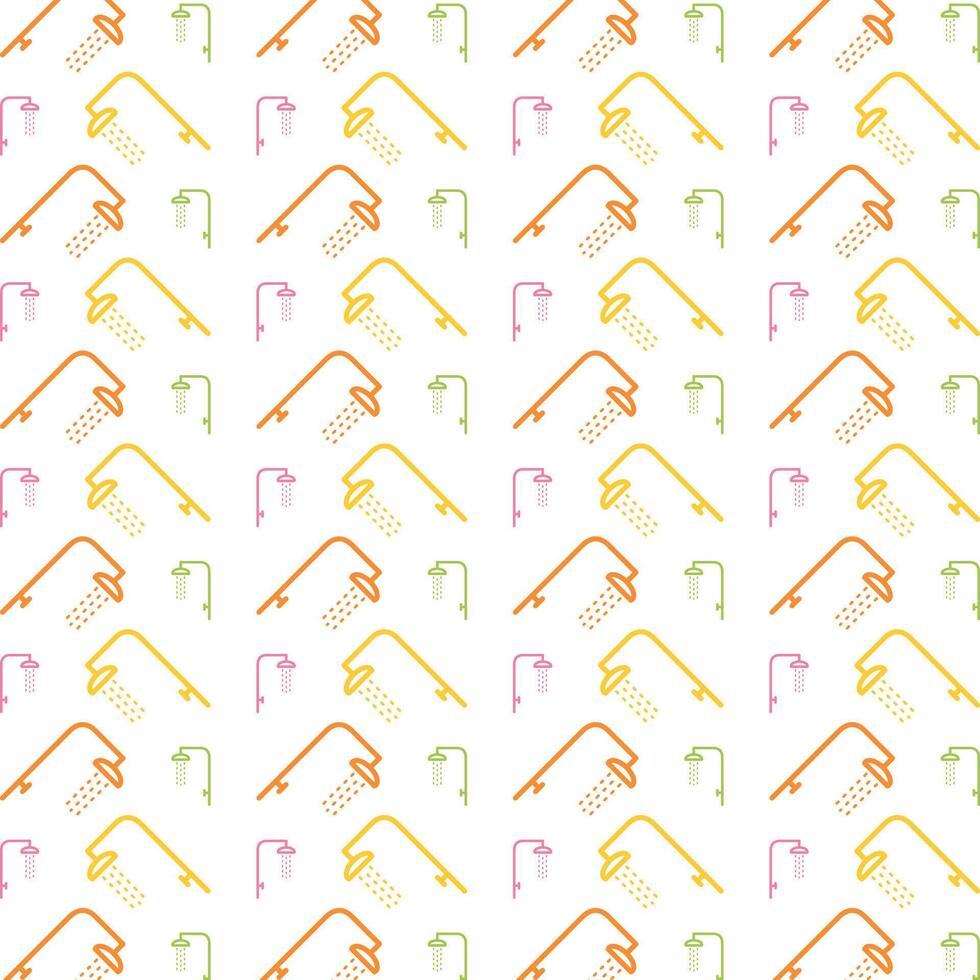dusch Flerfärgad ny trendig upprepa mönster vektor illustration bakgrund