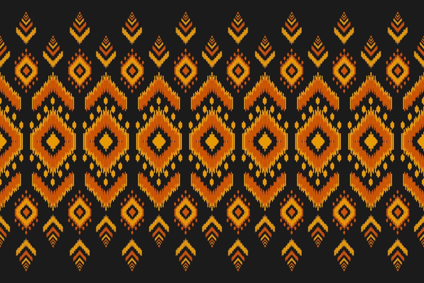 teppich ethnisch ikat muster kunst. geometrisches ethnisches ikat-nahtloses muster im stammes-. mexikanischer Stil. vektor