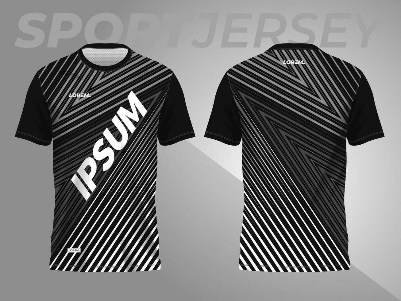 abstrakt schwarz Hintergrund und Muster zum Sport Jersey Design vektor