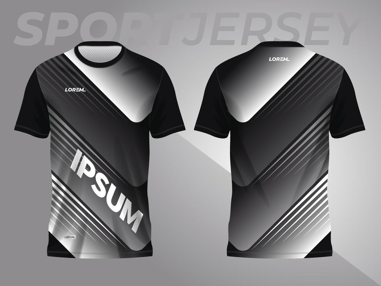abstrakt svart bakgrund och mönster för sport jersey design vektor