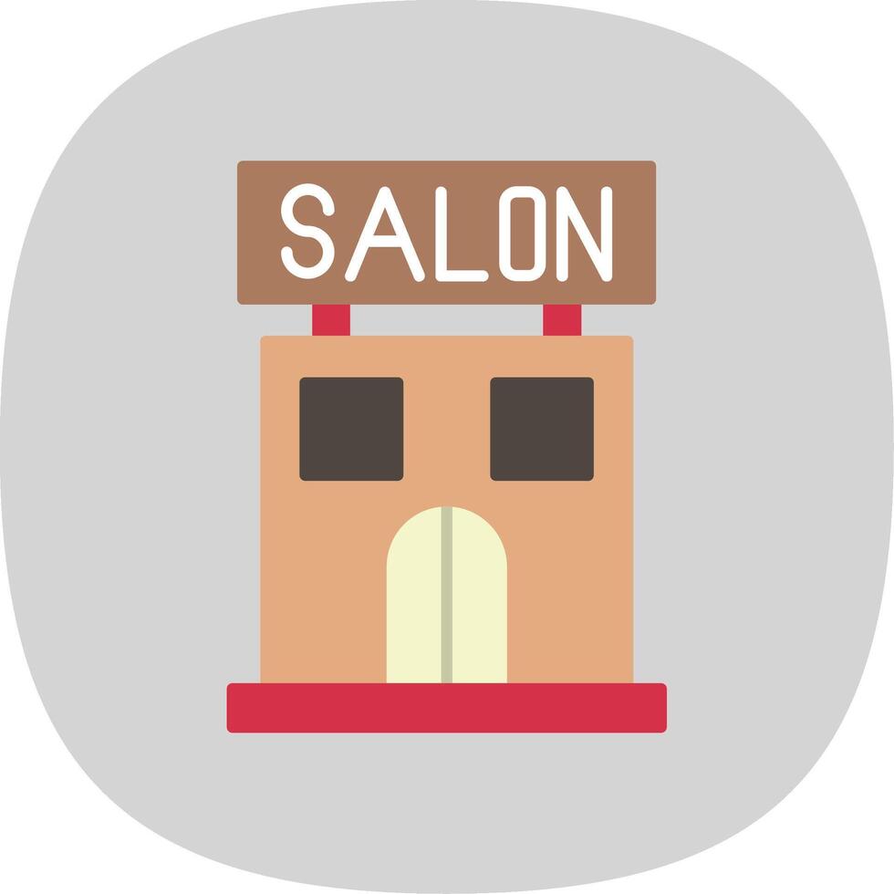 Salon eben Kurve Symbol vektor