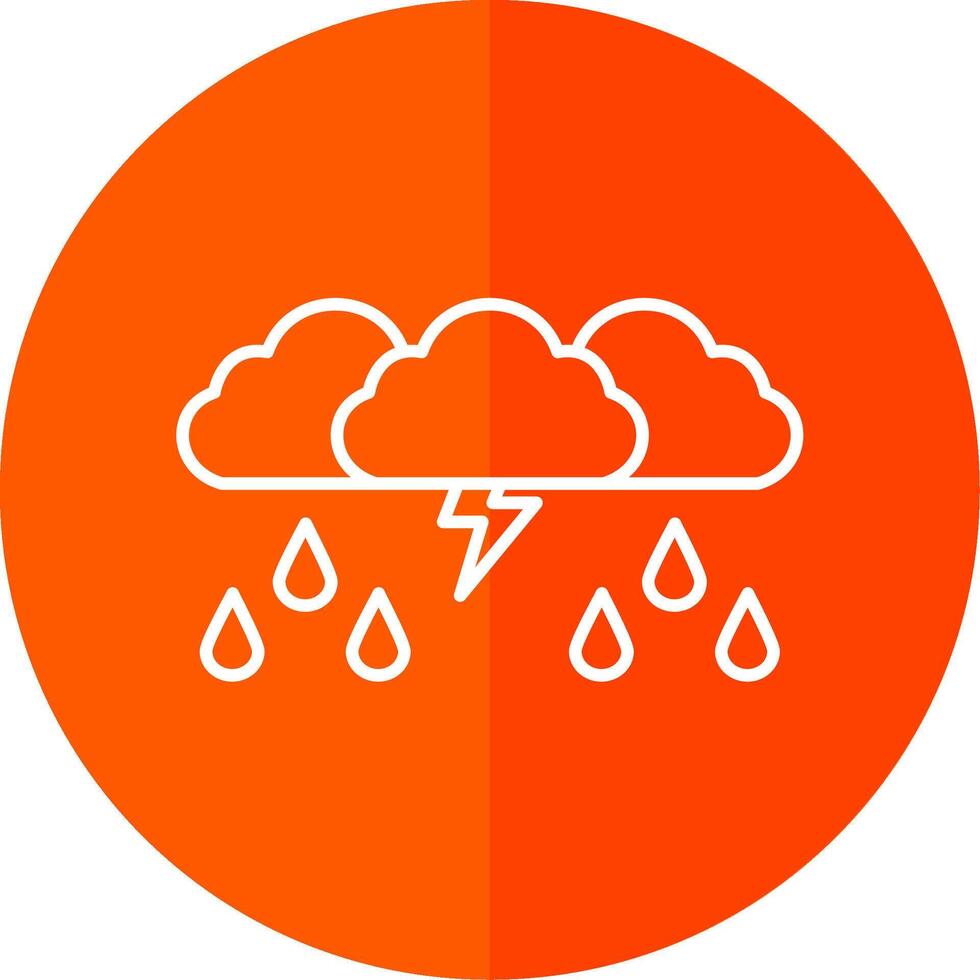 Sturm Linie rot Kreis Symbol vektor