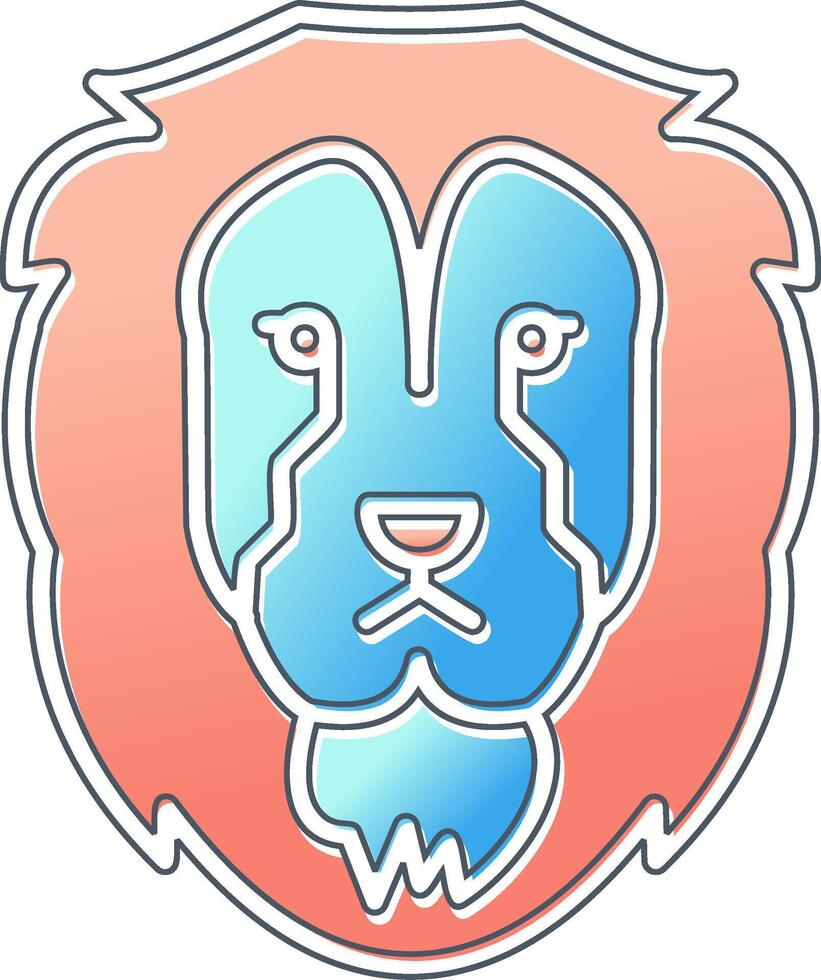 Löwe-Vektor-Symbol vektor