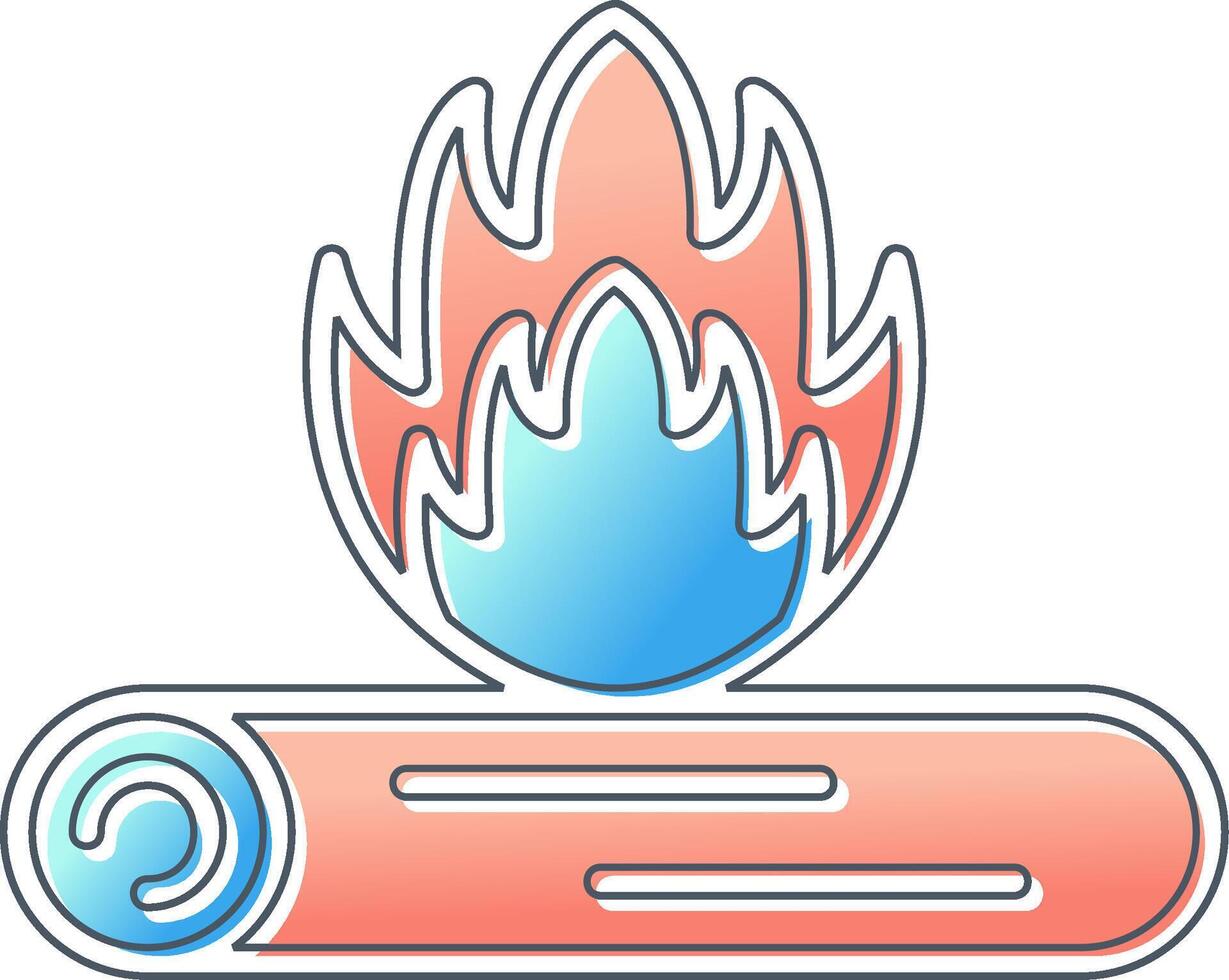 Lagerfeuer-Vektor-Symbol vektor