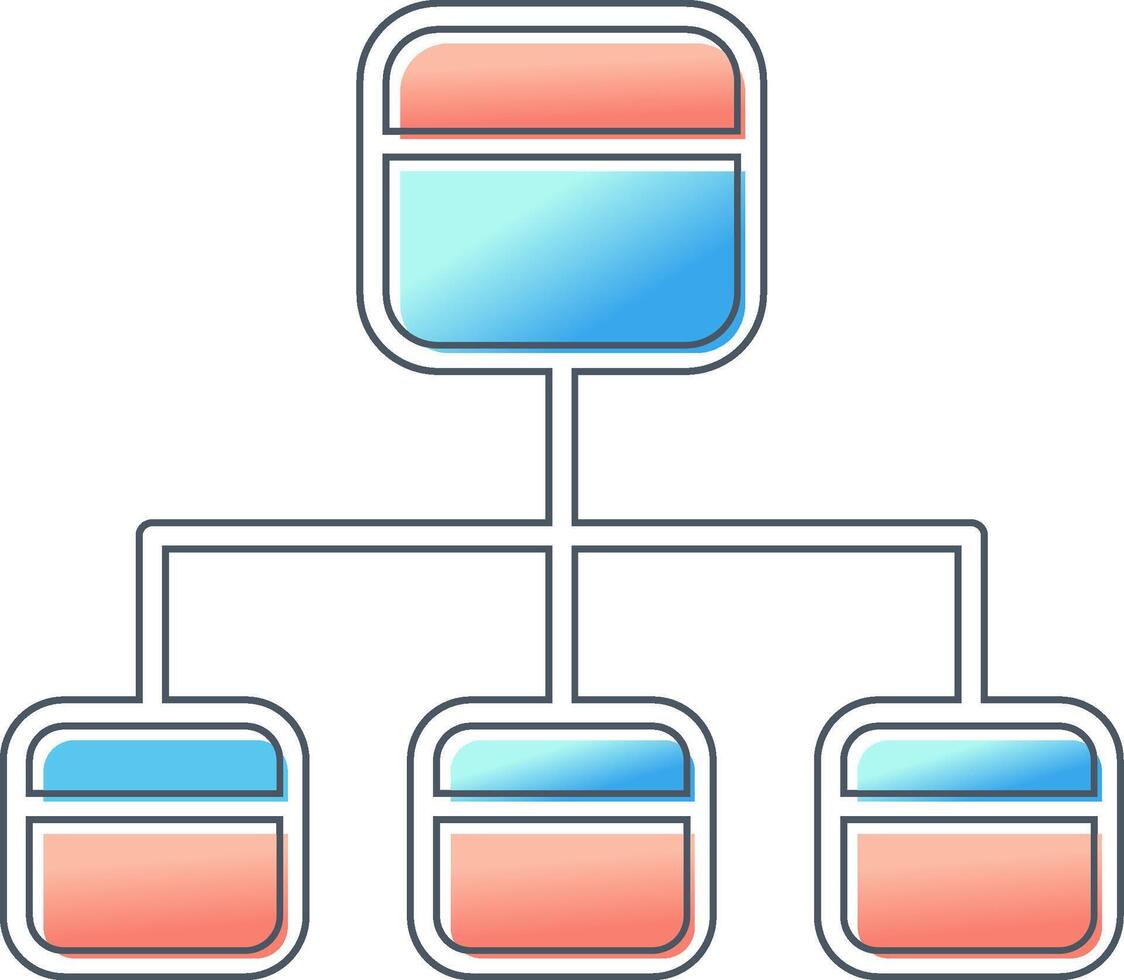 Flussdiagramm-Vektorsymbol vektor