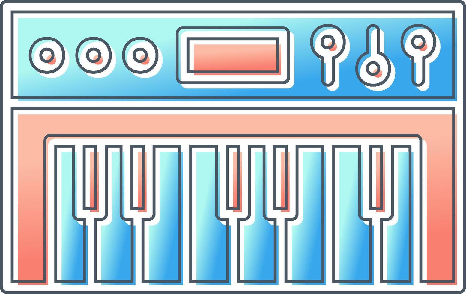 synthesizer vektor ikon