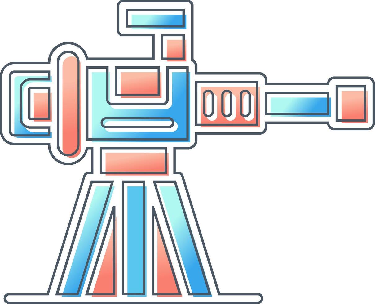 schwer Maschine Gewehr Vektor Symbol