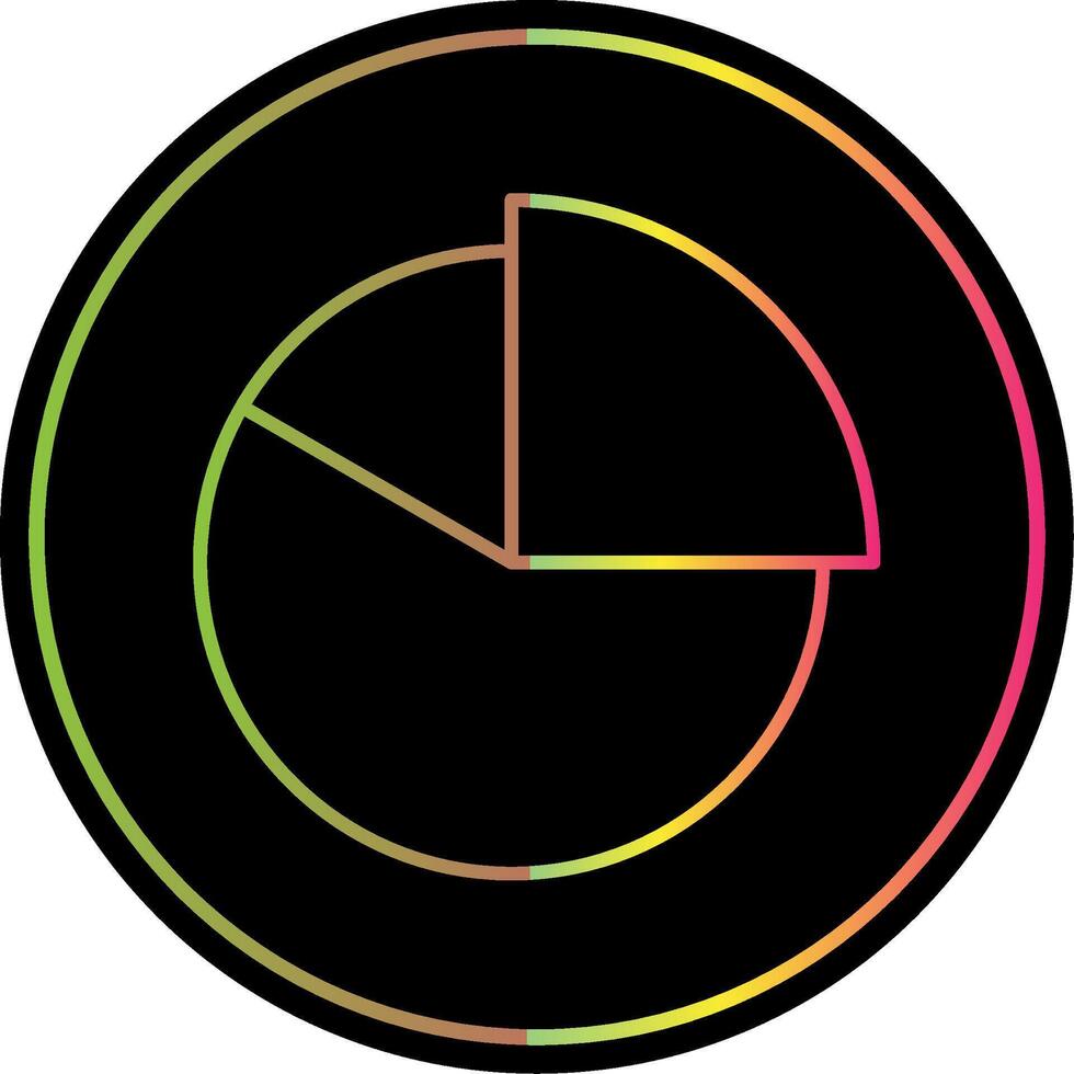 Kuchen Grafik Linie rot Kreis Symbol vektor