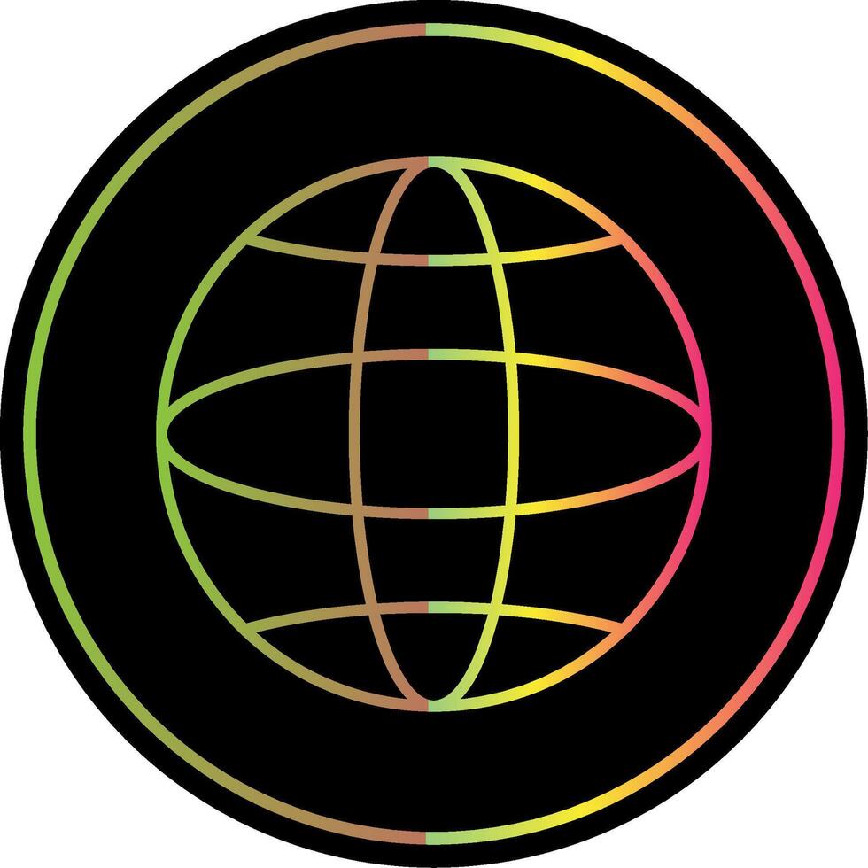 global Linie Gradient fällig Farbe Symbol vektor