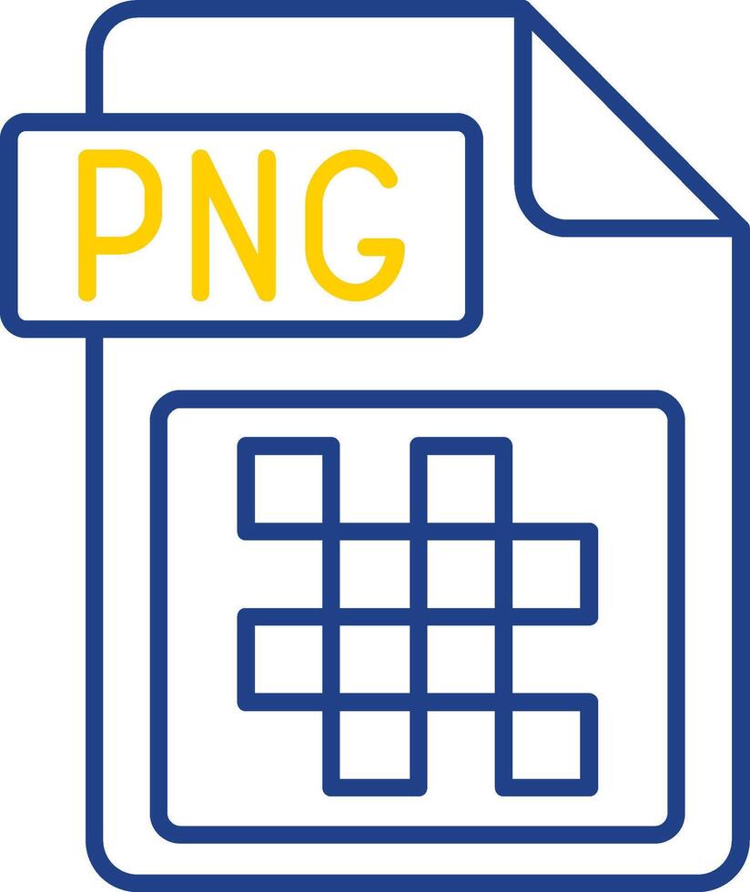 png Datei Format Linie zwei Farbe Symbol vektor