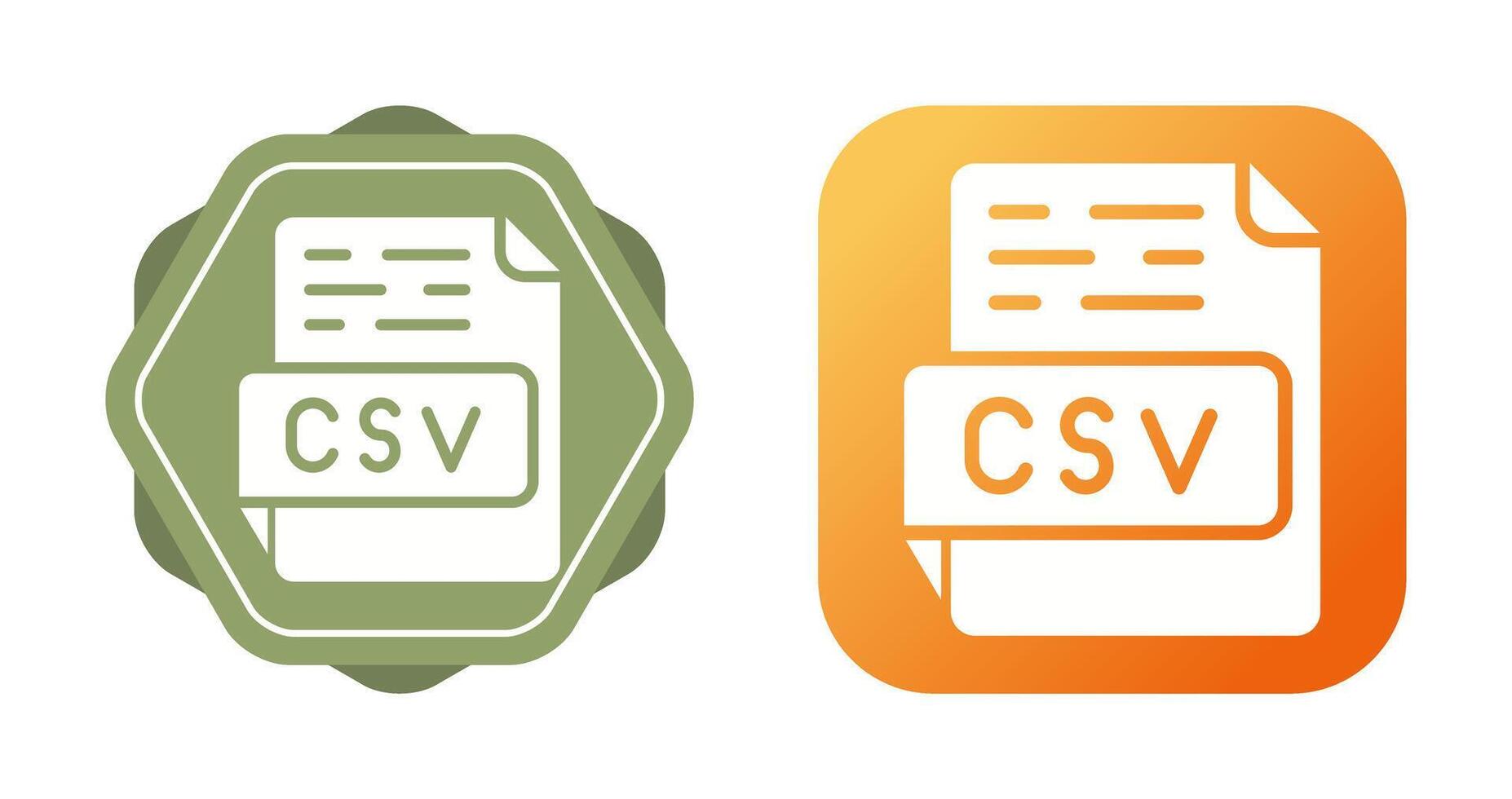 csv-Vektorsymbol vektor