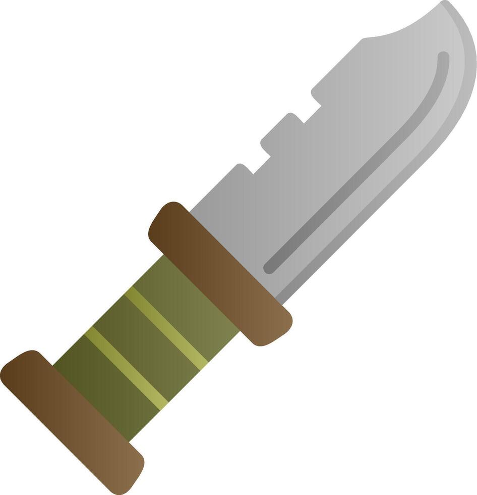 Militär- Messer Vektor Symbol