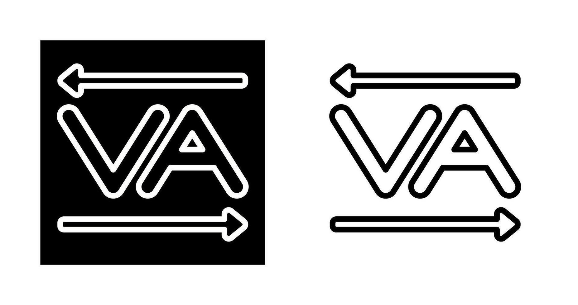 Kerning-Vektor-Symbol vektor