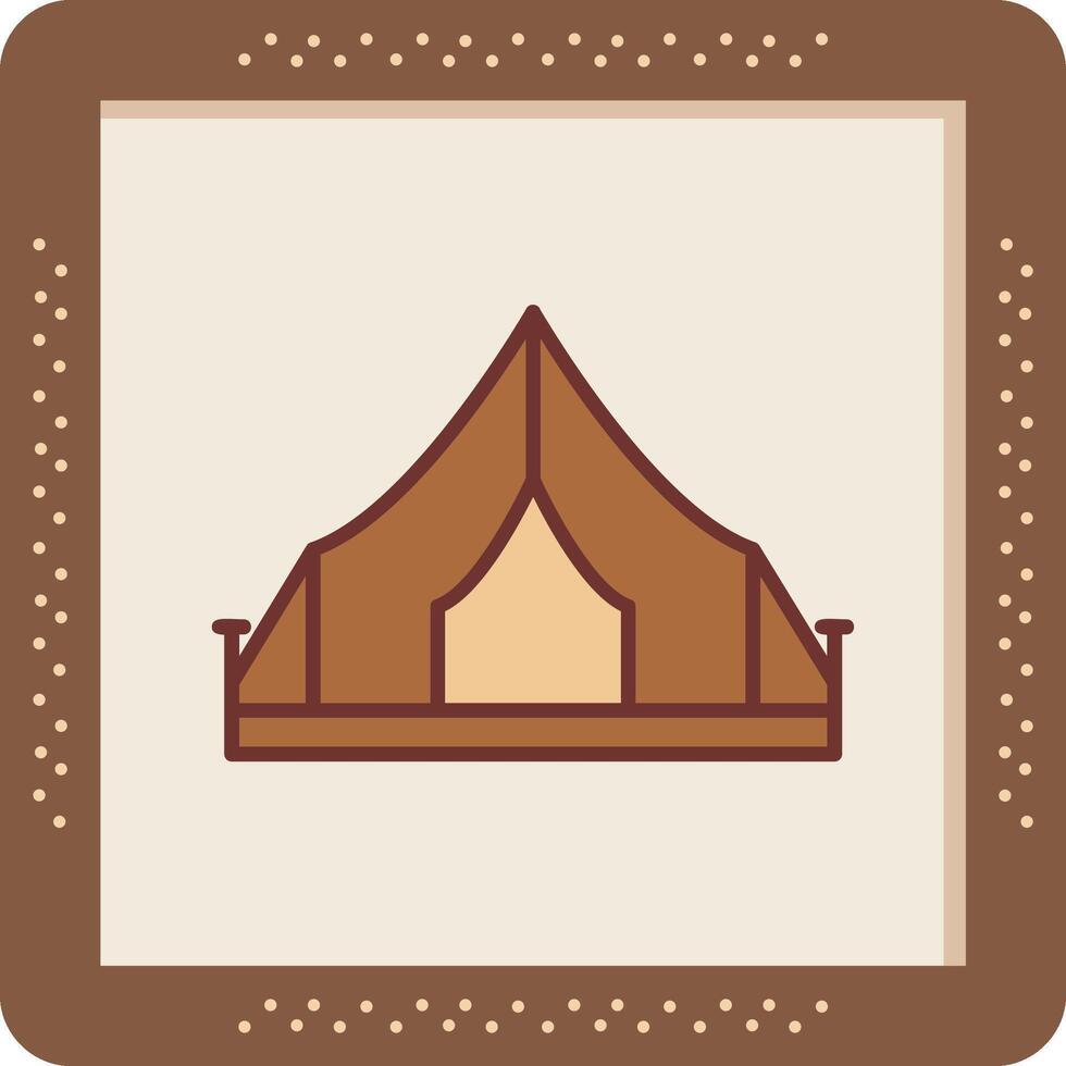 camping tält vektor ikon