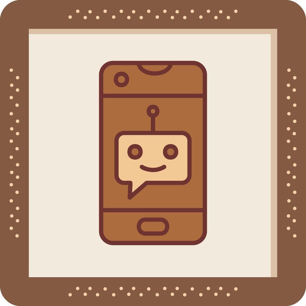 Chatbot-Vektorsymbol vektor