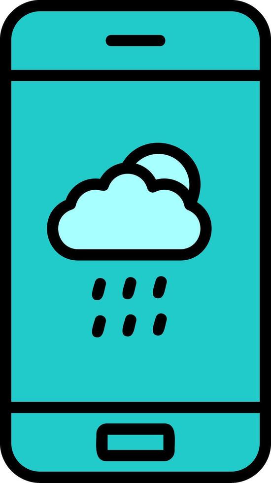 väder app vektor ikon