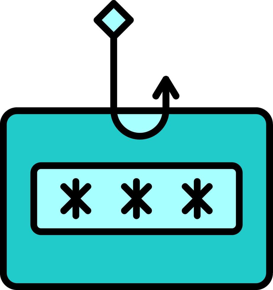 Phishing-Vektor-Symbol vektor