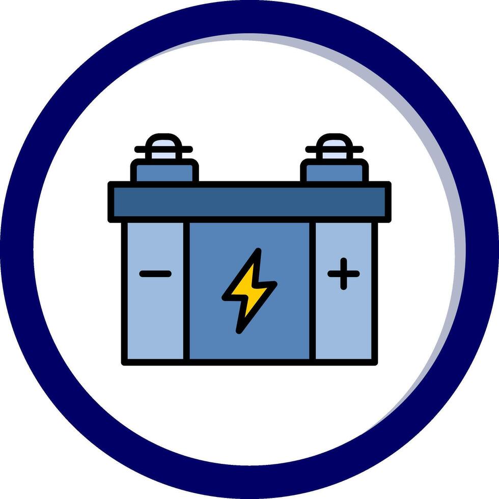 Autobatterie-Vektorsymbol vektor