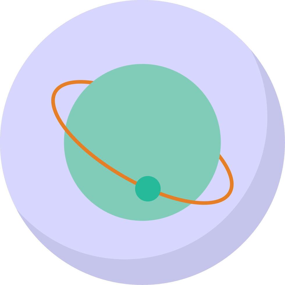 Planet eben Blase Symbol vektor